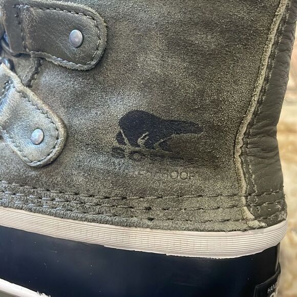 Sorel Joan of Arctic Warm Waterproof Green Suede Women’s Sz 6 Winter Snow Boots - Picture 11 of 12